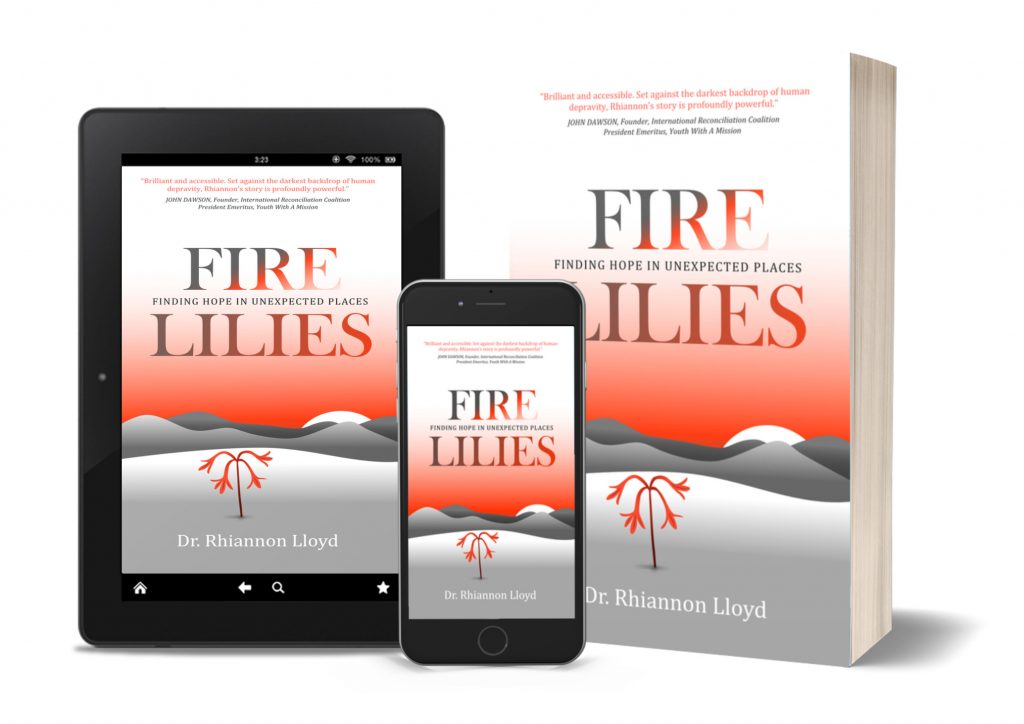 Fire Lilles by Rhiannon Lloyd book cover design